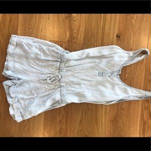 Cloth & Stone Chambray open Back Romper